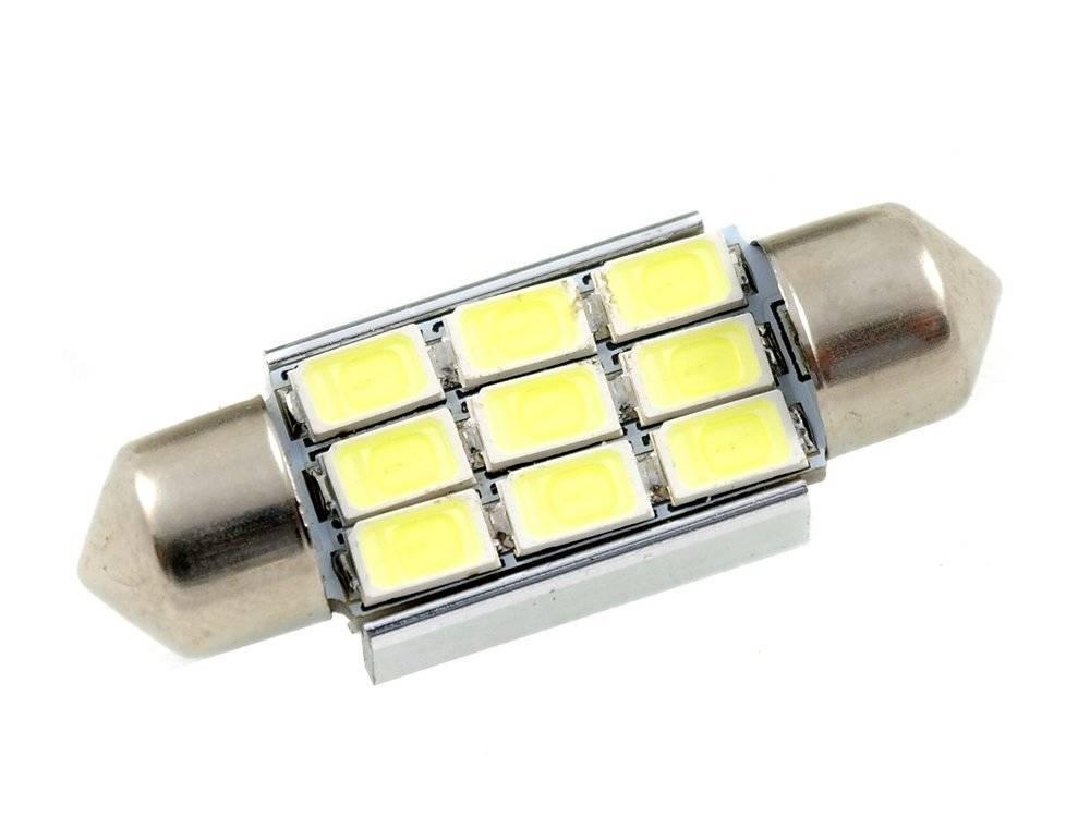 AUTO LED ŽIAROVKA C5W 9 SMD 5630 CAN BUS, 39 mm, 42 mm,