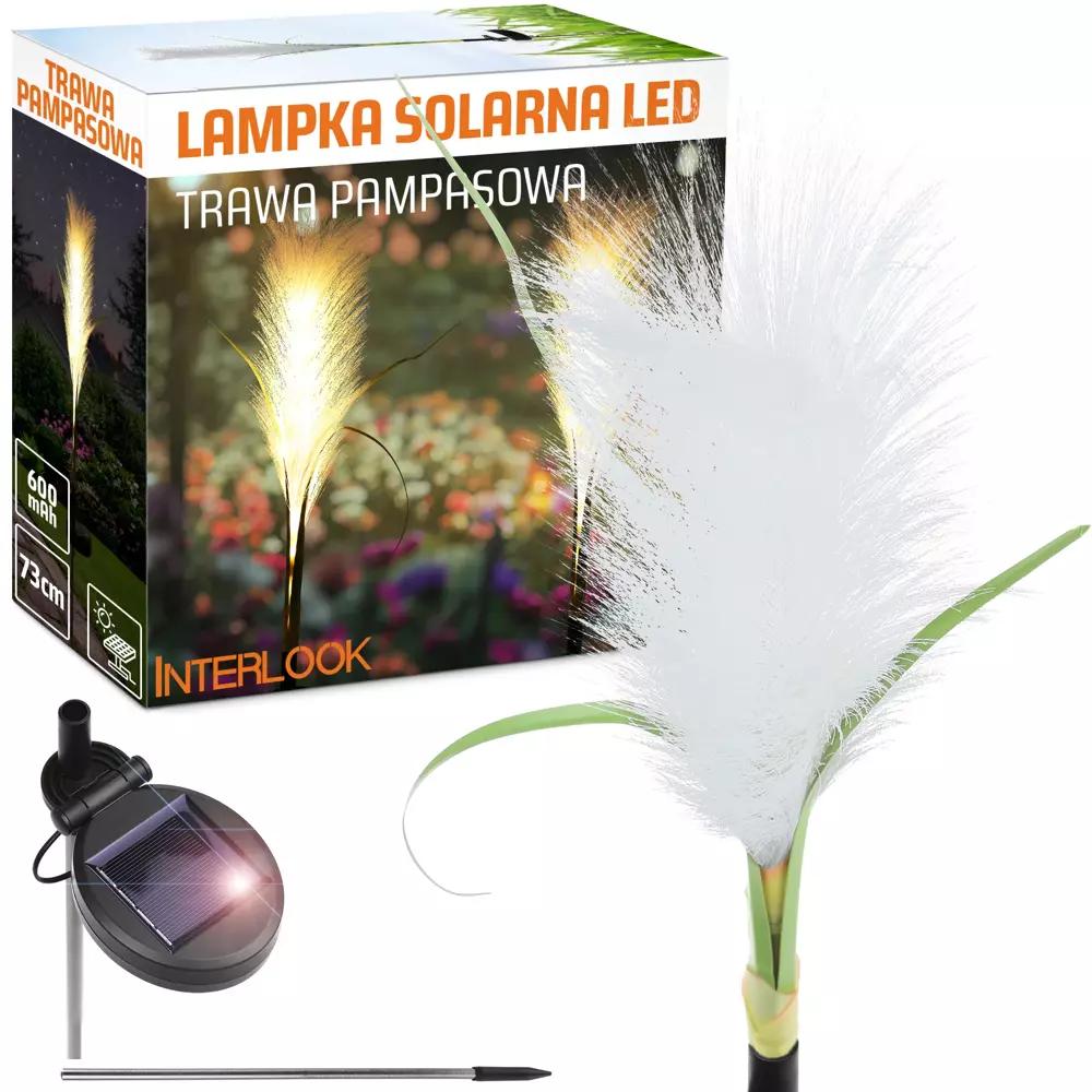 LED SOLÁRNE ZÁHRADNÉ SVIETIDLO PAMPAS GRASS | 73 CM, 600 MAH