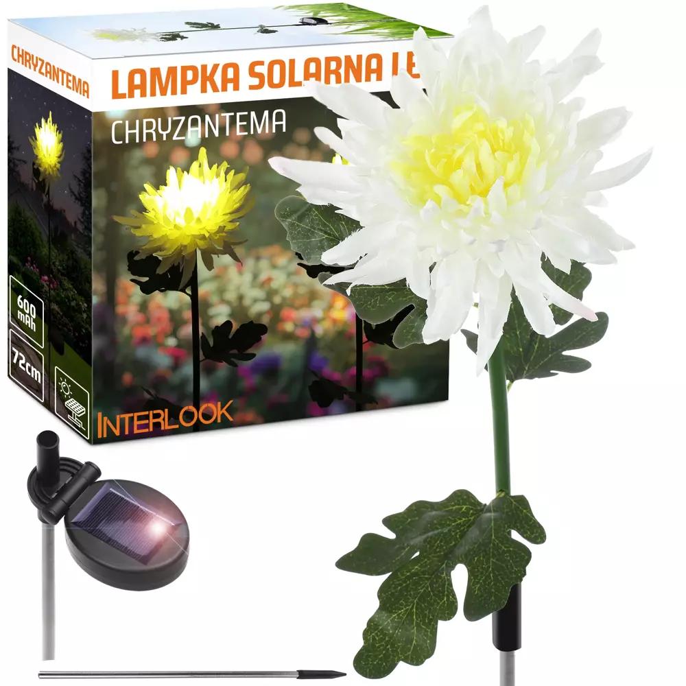 ZÁHRADNÉ SOLÁRNE SVIETIDLO LED CHRYSANTHEMUM | 72 CM, 600 MAH