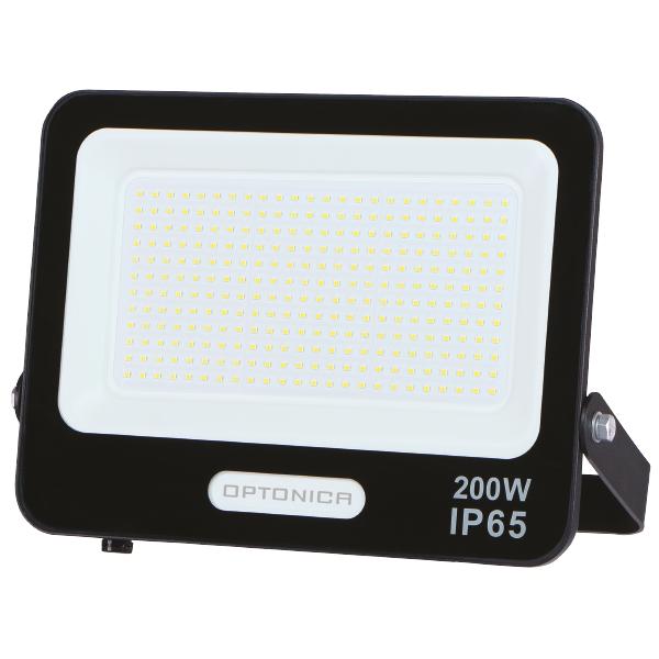 LED reflektor čierne telo IP65 s 15 cm kábel neutrálna biela