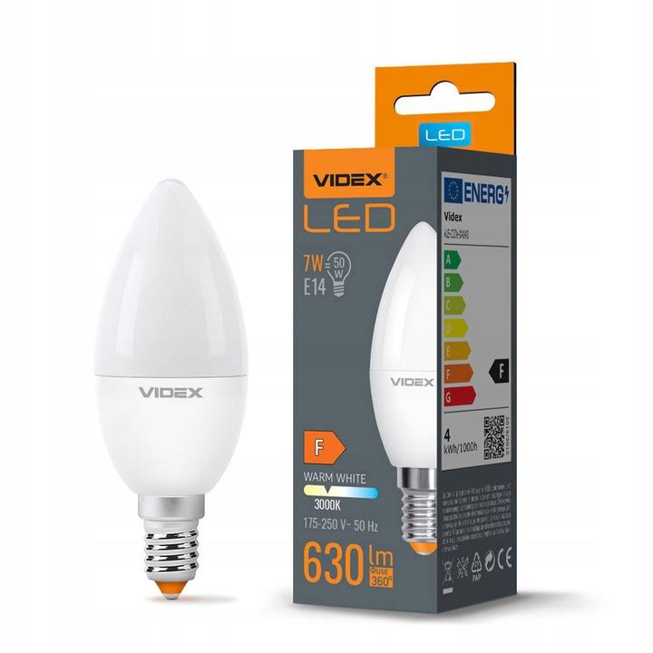 LED ŽIAROVKA  E14 VIDEX 7W NEUTRÁLNA BIELA + ZÁRUKA 3 ROKY