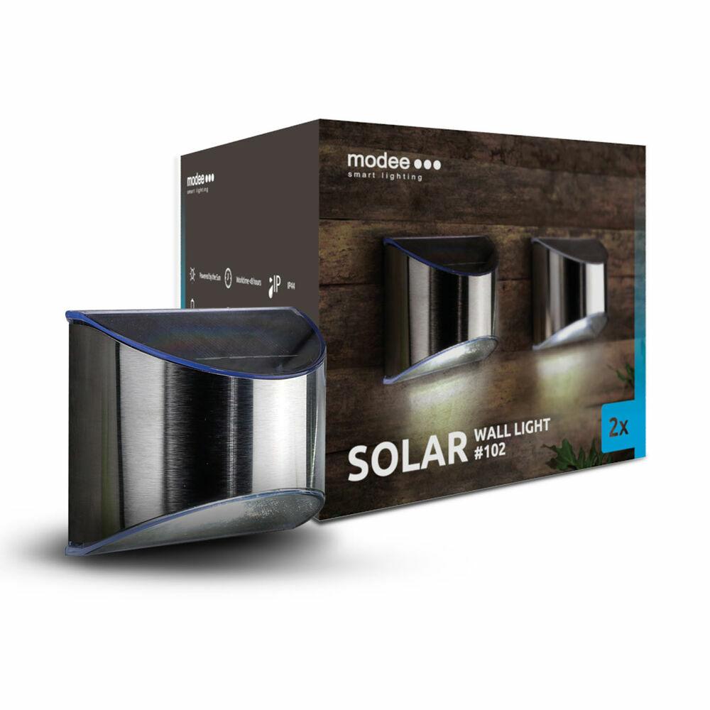 2ks Modee Smart Lighting Solar Lamp 102 (ML-WS102) nástenné solárne lampy 