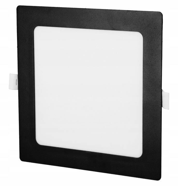 Štvorcový LED panel na zapustenie čierny 6W 4000K PL-B03