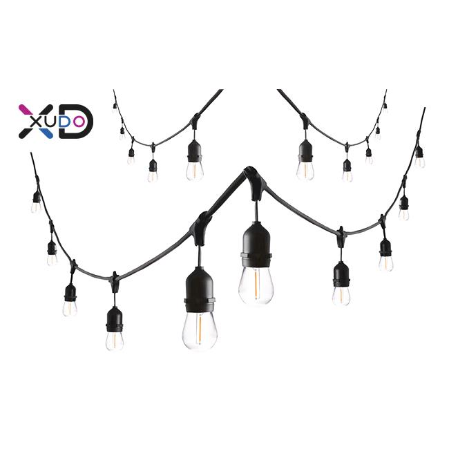 XD-PA110 LED girlanda 20m 20x E27 s 1W žiarovkami